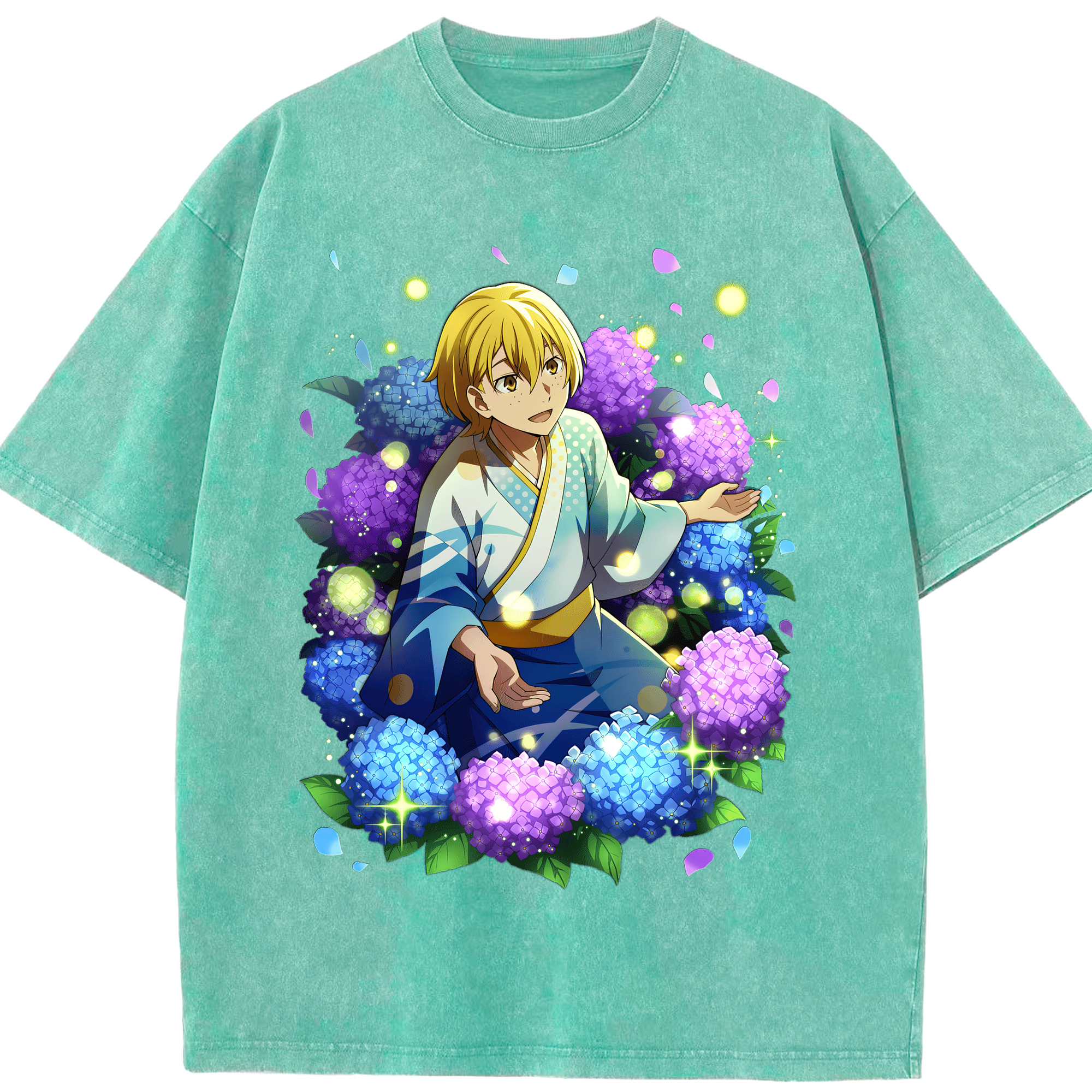 （画像用） 文豪ストレイドッグス Bungo Stray Dogs 綿100% ヴィンテージ風 半袖Tシャツ（フロントプリント）